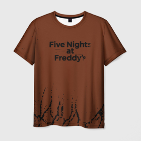 Мужская футболка 3D с принтом Five Nights At Freddys : game , 100% полиэфир | прямой крой, круглый вырез горловины, длина до линии бедер | at freddys | five nights | five nights at freddys | fnaf | game | games | paint | бонни | брызги | игра | игры | краска | пять ночей | пять ночей с фредди | с фредди | фнаф | фокси | фредди | чика