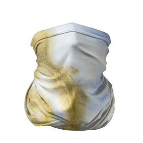 Бандана-труба 3D с принтом Золотая Пыль На Молоке в Новосибирске, 100% полиэстер, ткань с особыми свойствами — Activecool | плотность 150‒180 г/м2; хорошо тянется, но сохраняет форму | abstraction | acrylic | art | dust | gold | milk | paint | painting | spots | абстракция | акриловая | живопись | золото | искусство | краска | молоко | пыль | пятна