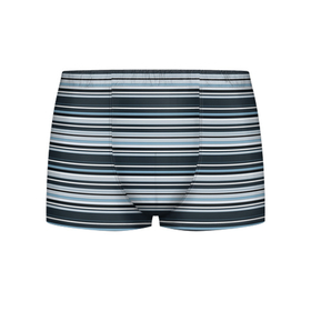 Мужские трусы 3D с принтом Горизонтальные синие, голубые, белые полосы в Кировске, 50% хлопок, 50% полиэстер | классическая посадка, на поясе мягкая тканевая резинка | Тематика изображения на принте: blue | horizontal | horizontal stripes | light blue | lines | retro | striped | stripes | strokes | white | белые | геометрический | горизонталь | горизонтальные полосы | линии | минимализм | полосатый | полосы | простой | ретро | синий | синий 