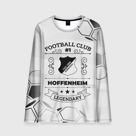 Мужской лонгслив 3D с принтом Hoffenheim Football Club Number 1 Legendary в Белгороде, 100% полиэстер | длинные рукава, круглый вырез горловины, полуприлегающий силуэт | club | football | hoffenheim | logo | клуб | лого | молния | мяч | символ | спорт | футбол | футболист | футболисты | футбольный | хоффенхейм