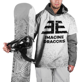 Накидка на куртку 3D с принтом Imagine Dragons с потертостями на светлом фоне в Екатеринбурге, 100% полиэстер |  | band | imagine dragons | metal | rock | группа | имеджин драгонс | краска | метал | рок | спрей | хард