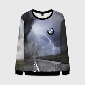 Мужской свитшот 3D с принтом Никакая стихия не остановит BMW в Курске, 100% полиэстер с мягким внутренним слоем | круглый вырез горловины, мягкая резинка на манжетах и поясе, свободная посадка по фигуре | bmw | element | germany | lightning | nature | road | storm | storm cloud | tornado | бмв | германия | молния | природа | смерч | стихия | торнадо | туча | ураган