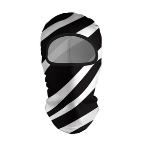 Балаклава 3D с принтом анималистичный рисунок зебра в Петрозаводске, 100% полиэстер, ткань с особыми свойствами — Activecool | плотность 150–180 г/м2; хорошо тянется, но при этом сохраняет форму. Закрывает шею, вокруг отверстия для глаз кайма. Единый размер | animal | animalistic | animals | black | black and white | bw | stripes | white | zebra | zebra stripes | анималистичный | белый | животное | животные | звери | зверь | зебра | полосы | полосы зебры | чб | черно белый | чернобелый | черный