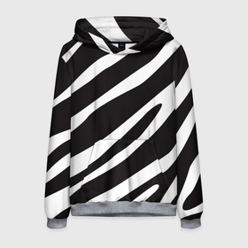 Мужская толстовка 3D с принтом анималистичный рисунок зебра , 100% полиэстер | двухслойный капюшон со шнурком для регулировки, мягкие манжеты на рукавах и по низу толстовки, спереди карман-кенгуру с мягким внутренним слоем. | Тематика изображения на принте: animal | animalistic | animals | black | black and white | bw | stripes | white | zebra | zebra stripes | анималистичный | белый | животное | животные | звери | зверь | зебра | полосы | полосы зебры | чб | черно белый | чернобелый | черный
