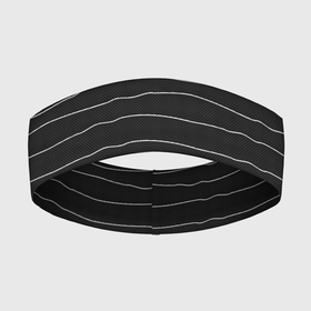 Повязка на голову 3D с принтом Карбон с линиями в Екатеринбурге,  |  | carbon | карбон | текстура | текстура карбона | черный