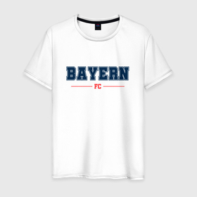 Мужская футболка хлопок с принтом Bayern FC Classic в Курске, 100% хлопок | прямой крой, круглый вырез горловины, длина до линии бедер, слегка спущенное плечо. | 