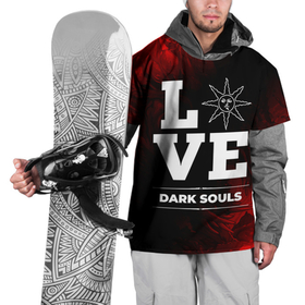 Накидка на куртку 3D с принтом Dark Souls Love Классика в Белгороде, 100% полиэстер |  | Тематика изображения на принте: 