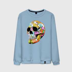 Мужской свитшот хлопок с принтом Art cool skull , 100% хлопок |  | Тематика изображения на принте: art | color | graffiti | jaw | skull | star | teeth | граффити | звезда | зубы | искусство | пасть | цвет | череп