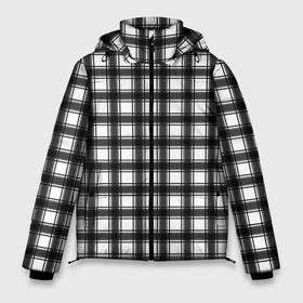 Мужская зимняя куртка 3D с принтом Black and white trendy checkered pattern , верх — 100% полиэстер; подкладка — 100% полиэстер; утеплитель — 100% полиэстер | длина ниже бедра, свободный силуэт Оверсайз. Есть воротник-стойка, отстегивающийся капюшон и ветрозащитная планка. 

Боковые карманы с листочкой на кнопках и внутренний карман на молнии. | black and white | checkered pattern | trendy | в клетку | геометрический узор | клетчатый узор | модный | черно белая клетка