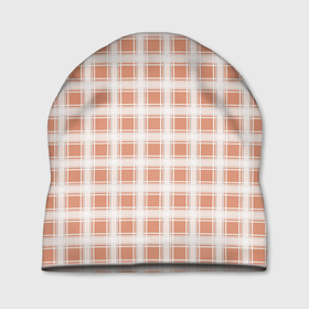 Шапка 3D с принтом Light beige plaid fashionable checkered pattern в Екатеринбурге, 100% полиэстер | универсальный размер, печать по всей поверхности изделия | beige | checkered pattern | light beige | plaid | бежевая клетка | в клетку | клетчатый узор | шотландка