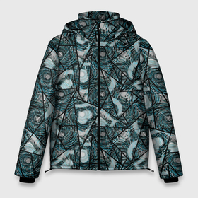 Мужская зимняя куртка 3D с принтом Гранжевая абстракция, серо синий фон в Екатеринбурге, верх — 100% полиэстер; подкладка — 100% полиэстер; утеплитель — 100% полиэстер | длина ниже бедра, свободный силуэт Оверсайз. Есть воротник-стойка, отстегивающийся капюшон и ветрозащитная планка. 

Боковые карманы с листочкой на кнопках и внутренний карман на молнии. | abstraction | black | geometri | geometric | granite | gray and blue | gray blue | grunge | stone | stone texture | texture | абстракция | геометрический | гранжевый | гранит | камень | полигональный | серо синий | серый и синий | текстура
