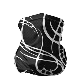Бандана-труба 3D с принтом Карбон с узорами в Кировске, 100% полиэстер, ткань с особыми свойствами — Activecool | плотность 150‒180 г/м2; хорошо тянется, но сохраняет форму | carbon | абстракция | карбон | тату | текстура карбона | узоры