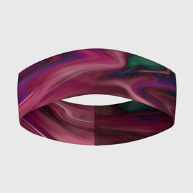 Повязка на голову 3D с принтом Абстрактный размытый узор в розово зеленых цветах в Кировске,  |  | abstract | abstract pattern | blur pattern | абстрактный узор | размытый узор | розовый