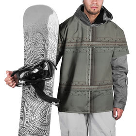 Накидка на куртку 3D с принтом Стальные плиты с заклёпками , 100% полиэстер |  | Тематика изображения на принте: бронежилет | броня | металл | сталь | стальные пластины | стальные плиты