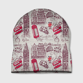 Шапка 3D с принтом OLD LONDON в Тюмени, 100% полиэстер | универсальный размер, печать по всей поверхности изделия | big ben | british | city | english | europe | kingdom | red | retro | tourism | travel | uk | vintage | английский | биг бен | британский | великобритания | винтажный | город | европа | классика | королевство | красный | лондон | путешествия | р