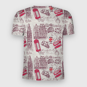 Мужская футболка 3D Slim с принтом OLD LONDON в Курске, 100% полиэстер с улучшенными характеристиками | приталенный силуэт, круглая горловина, широкие плечи, сужается к линии бедра | big ben | british | city | english | europe | kingdom | red | retro | tourism | travel | uk | vintage | английский | биг бен | британский | великобритания | винтажный | город | европа | классика | королевство | красный | лондон | путешествия | р