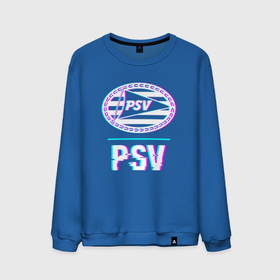 Мужской свитшот хлопок с принтом PSV FC в стиле Glitch в Кировске, 100% хлопок |  | Тематика изображения на принте: 