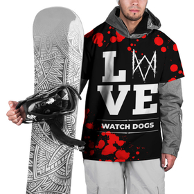 Накидка на куртку 3D с принтом Watch Dogs Love Классика в Новосибирске, 100% полиэстер |  | Тематика изображения на принте: 