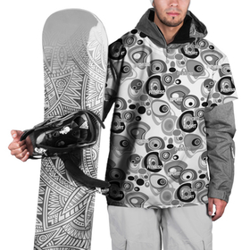 Накидка на куртку 3D с принтом Black and white sport pattern , 100% полиэстер |  | black and white | fitness | sport pattern | спорт | спортивный узор | фитнес | черно белый