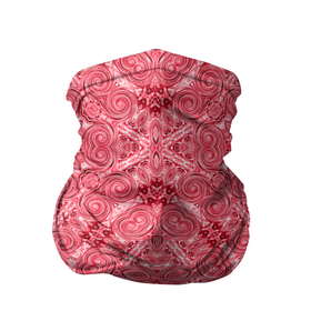 Бандана-труба 3D с принтом Red ornament Arabic в Петрозаводске, 100% полиэстер, ткань с особыми свойствами — Activecool | плотность 150‒180 г/м2; хорошо тянется, но сохраняет форму | red | rnament arabic | абстрактный узор | арабский | орнамент | этнический