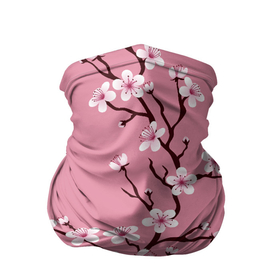 Бандана-труба 3D с принтом Нежность сакуры , 100% полиэстер, ткань с особыми свойствами — Activecool | плотность 150‒180 г/м2; хорошо тянется, но сохраняет форму | вишневый цвет | красота | нежность | сакура | цветок | япония