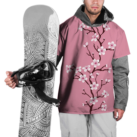 Накидка на куртку 3D с принтом Нежность сакуры в Новосибирске, 100% полиэстер |  | вишневый цвет | красота | нежность | сакура | цветок | япония