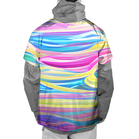 Накидка на куртку 3D с принтом Многоцветные волны в Тюмени, 100% полиэстер |  | abstraction | bright | colors | emotions | lines | multicoloured | positive | summer | waves | абстракция | волны | выразительный | краски | летний | многоцветные | позитивный | полосы | радужный | разноцветные | эмоциональный | яркий