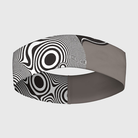 Повязка на голову 3D с принтом Абстрактные круги линии в Тюмени,  |  | abstraction | абстракция | волны | круги | линии