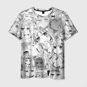 Мужская футболка 3D с принтом Сон в замке демона паттерн , 100% полиэфир | прямой крой, круглый вырез горловины, длина до линии бедер | anime | aurora suya rhys kaymin | maoujou de oyasumi | аврора суя рис каймин | аниме | анимэ | сон в замке демона