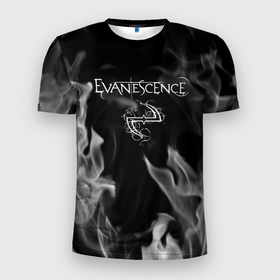 Мужская футболка 3D Slim с принтом Evanescence   пламя в Екатеринбурге, 100% полиэстер с улучшенными характеристиками | приталенный силуэт, круглая горловина, широкие плечи, сужается к линии бедра | evanescence | punk | rock | альтернативный хип хоп | группа | инди поп | музыка | музыкальное произведение | ноты | панк | регги | рок | синти поп
