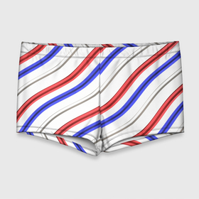 Мужские купальные плавки 3D с принтом Волнистая диагональ триколор российского флага в Курске, Полиэстер 85%, Спандекс 15% |  | геометрия | диагональ | патриотизм | россия | триколор | флаг