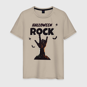 Мужская футболка хлопок с принтом Хэллоуин Рок в Белгороде, 100% хлопок | прямой крой, круглый вырез горловины, длина до линии бедер, слегка спущенное плечо. | death metal | halloween | heavy | heavymetal | indi | indirock | metal | music | rock | rock n roll | roll | дэт метал | дэтметал | инди | индирок | метал | музыка | наушники | рок | рок н ролл | ролл | хеви | хеви метал | хевиметал | хэллоуин | череп