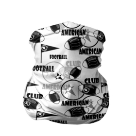 Бандана-труба 3D с принтом American football club , 100% полиэстер, ткань с особыми свойствами — Activecool | плотность 150‒180 г/м2; хорошо тянется, но сохраняет форму | american football | football club | американский футбол | спортивный | спортивный клуб | черно белый