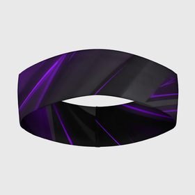 Повязка на голову 3D с принтом Geometry Черный и фиолетовый в Новосибирске,  |  | 3d | 3д | black | red | texture | геометрия | красно синее | синий | текстуры | фигуры | фиолетовый | черно фиолетовый | черный