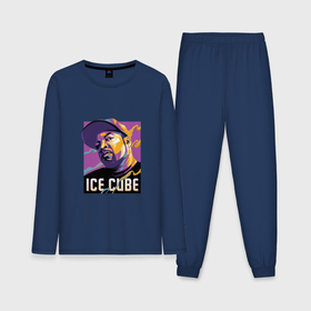 Мужская пижама с лонгсливом хлопок с принтом Ice Cube ,  |  | 