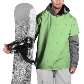 Накидка на куртку 3D с принтом Салатовое поле с объемными  ромбами симметрично в Курске, 100% полиэстер |  | Тематика изображения на принте: геометрия | зеленый | паттерн | ромб | салатовый | симметрия