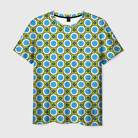 Мужская футболка 3D с принтом Шарики и кружочки в Тюмени, 100% полиэфир | прямой крой, круглый вырез горловины, длина до линии бедер | абстрактные | геометрия | классика | классические | нейтральные | спокойные | узор | узоры