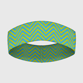 Повязка на голову 3D с принтом Зеленые зигзаги в Курске,  |  | абстрактные | геометрия | классика | классические | нейтральные | спокойные | узор | узоры