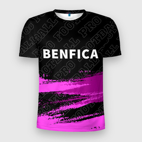 Мужская футболка 3D Slim с принтом Benfica Pro Football в Петрозаводске, 100% полиэстер с улучшенными характеристиками | приталенный силуэт, круглая горловина, широкие плечи, сужается к линии бедра | Тематика изображения на принте: benfica | club | football | logo | бенфика | клуб | краска | лого | мяч | символ | спорт | футбол | футболист | футболисты | футбольный