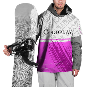 Накидка на куртку 3D с принтом Coldplay Rock Legends , 100% полиэстер |  | 