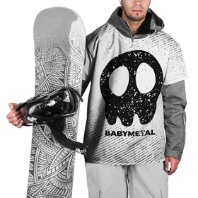 Накидка на куртку 3D с принтом Babymetal с потертостями на светлом фоне , 100% полиэстер |  | 