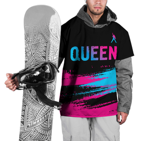 Накидка на куртку 3D с принтом Queen Neon Gradient в Новосибирске, 100% полиэстер |  | Тематика изображения на принте: 