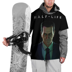 Накидка на куртку 3D с принтом Half life   Gman , 100% полиэстер |  | Тематика изображения на принте: black mesa | gman | half life | shooter | valve | валв | видео игра | гмен | джимен | халф лайф | черная меса | шутер