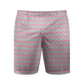 Мужские шорты спортивные с принтом Волнистые линии узоры ,  |  | абстрактные | классика | классические | нейтральные | спокойные | узор | узоры