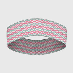 Повязка на голову 3D с принтом Волнистые линии узоры в Тюмени,  |  | абстрактные | классика | классические | нейтральные | спокойные | узор | узоры
