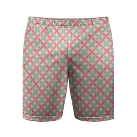 Мужские шорты спортивные с принтом Геометрические листочки ,  |  | абстрактные | классика | классические | нейтральные | спокойные | узор | узоры