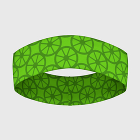 Повязка на голову 3D с принтом Зеленые колеса в Тюмени,  |  | абстрактные | классика | классические | нейтральные | спокойные | узор | узоры