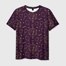 Мужская футболка 3D с принтом Эзотерическая символика   знаки алхимии в Тюмени, 100% полиэфир | прямой крой, круглый вырез горловины, длина до линии бедер | greensoul | алхимия | венера | знаки | магия | марс | символы | эзотерика | эзотерические символы | эзотерический