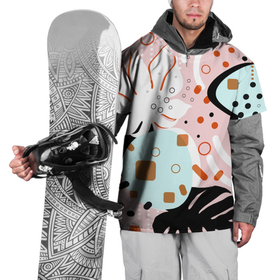 Накидка на куртку 3D с принтом Абстрактные фигуры с пальмовыми листами на розовом фоне в Тюмени, 100% полиэстер |  | абстрактные фигуры | абстракция | белый | вектор | векторный паттерн | геометрические фигуры | линии и точки | оранжевый | пальмовые листья | пальмовый | плательный | плоский | плоский рисунок