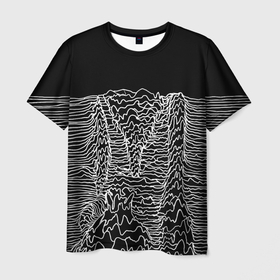 Мужская футболка 3D с принтом Чёрно белый объёмный растр в Новосибирске, 100% полиэфир | прямой крой, круглый вырез горловины, длина до линии бедер | abstraction | minimalism | raster | volume | абстракция | минимализм | объём | растр